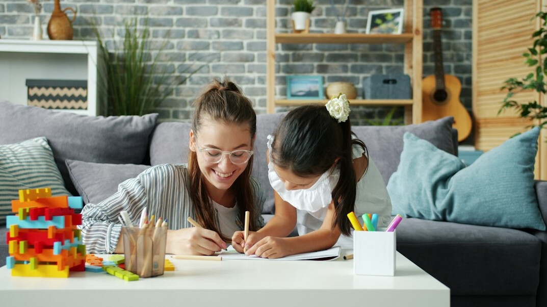 family learning together