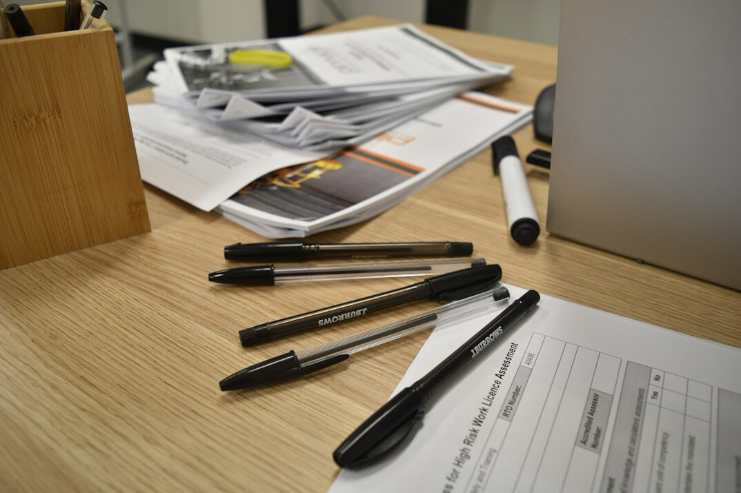 diverse learning materials on desk