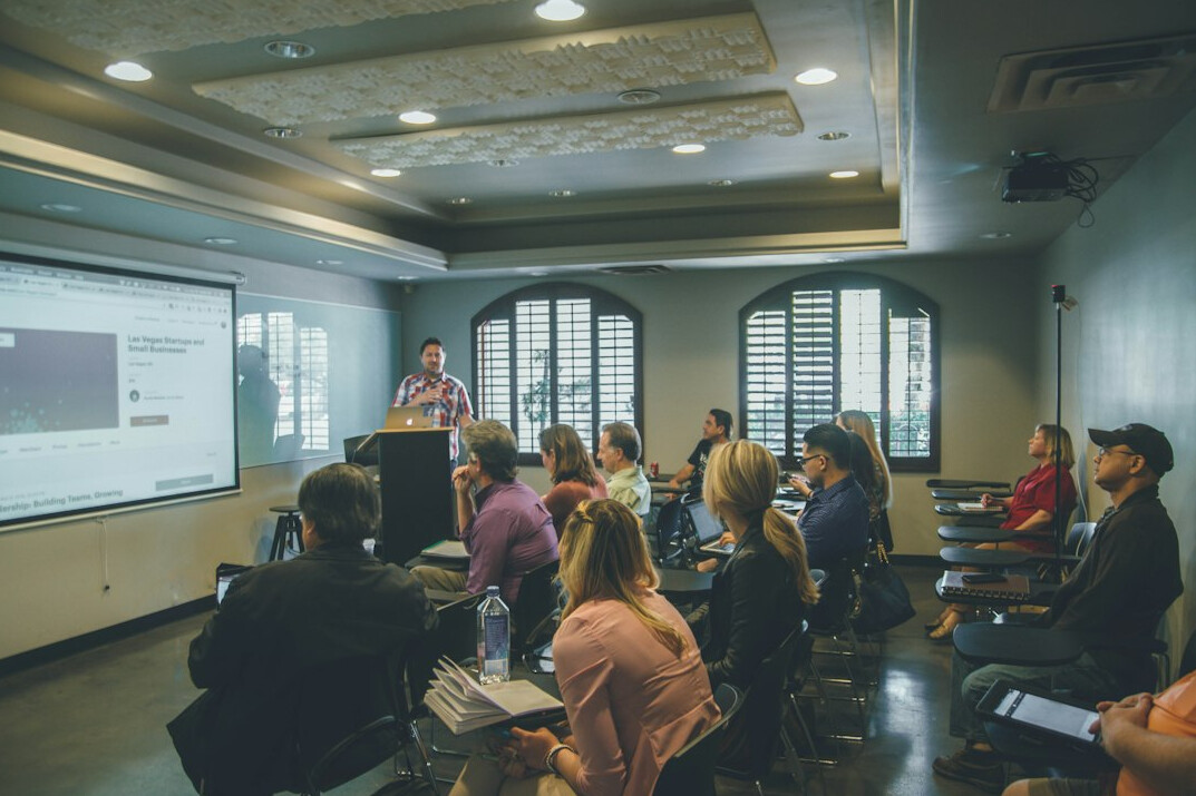group of adults in classroom